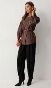 Люше Блузка 4217 Коричневый фото 6