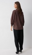 Люше Блузка 4217 Коричневый фото 3