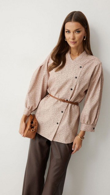 Люше Блузка 4217 Бежевый фото 2