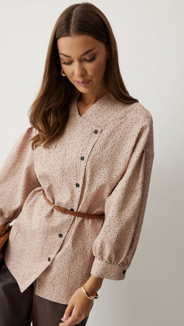 Люше Блузка 4217 Бежевый фото 7