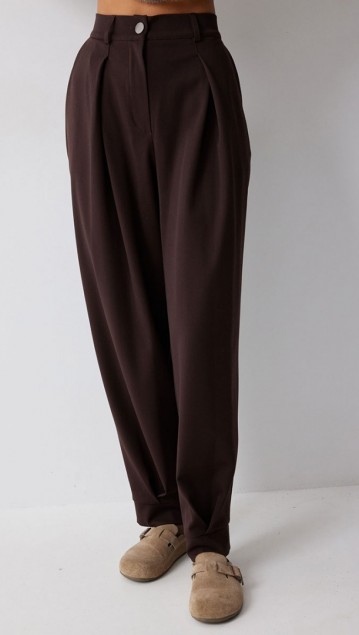 Люше Брюки 4218 Коричневый фото 2