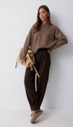 Люше Брюки 4218 Коричневый фото 5