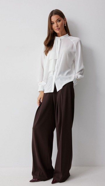 Люше Блузка 4221 Молоко фото 3