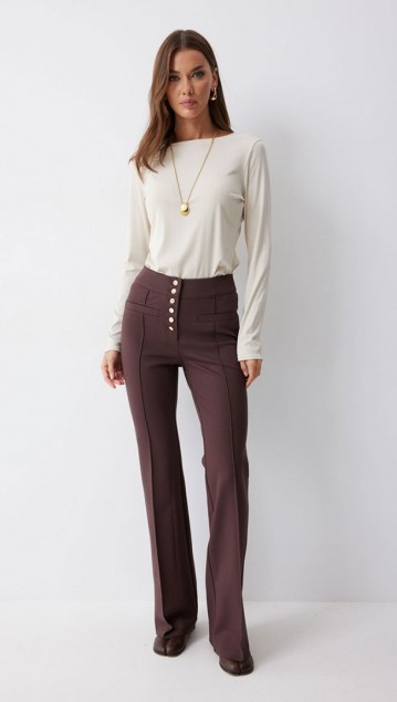 Люше Брюки 4222 Коричневый 