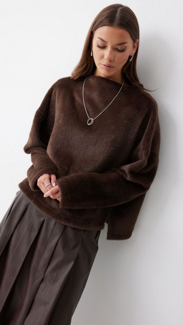 Люше Джемпер 4233 Коричневый 