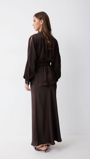 Люше Юбка 4238 Коричневый фото 3