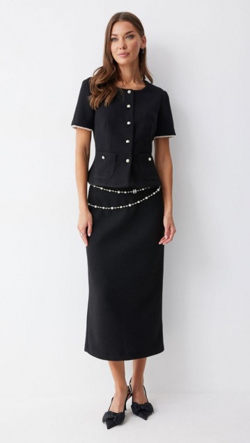 Люше Костюм 4241  Черный фото 5