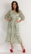 Magia Mody Платье 2573 Зеленый+ молочный фото 5