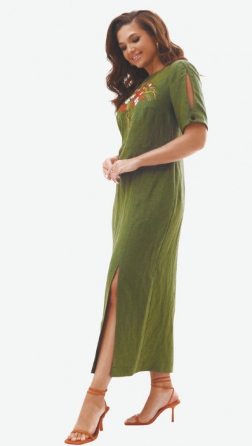 Mali Платье 424-038 хаки фото 5