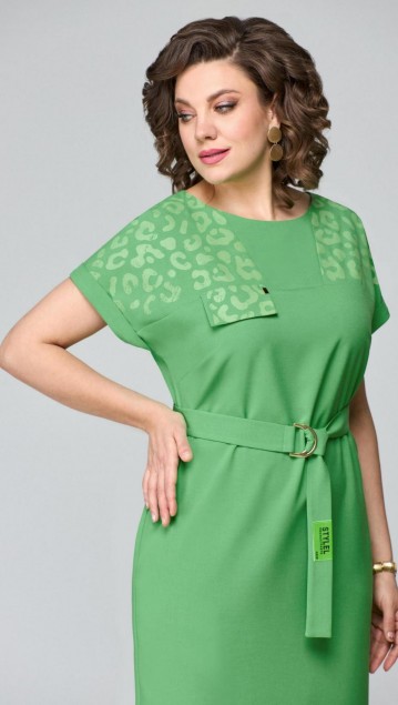 Мишель стиль Платье 1110  Зеленый фото 6