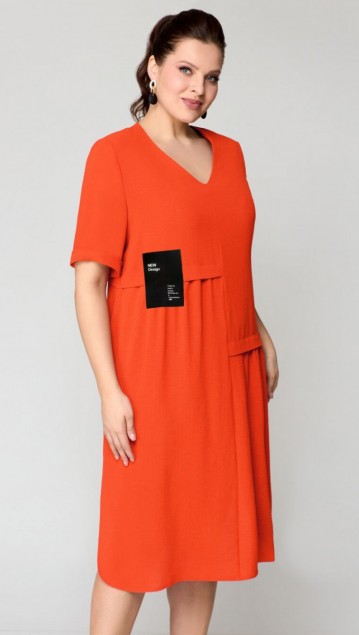 Мишель стиль Платье 1194  Оранжевый фото 5