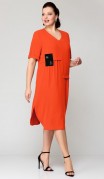 Мишель стиль Платье 1194  Оранжевый фото 3