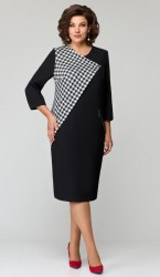  Платье 1310 Черно-белый
