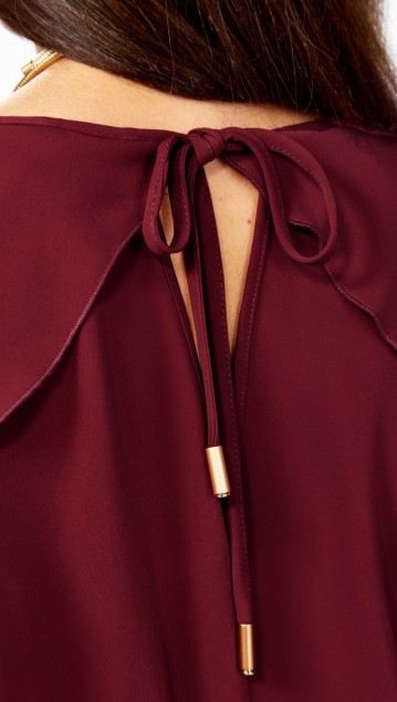 Мишель стиль Платье 1336 Винный фото 4