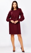 Мишель стиль Платье 1336 Винный фото 6