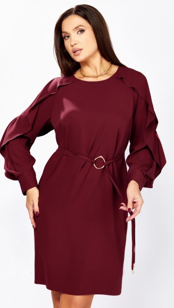 Мишель стиль Платье 1336 Винный фото 7