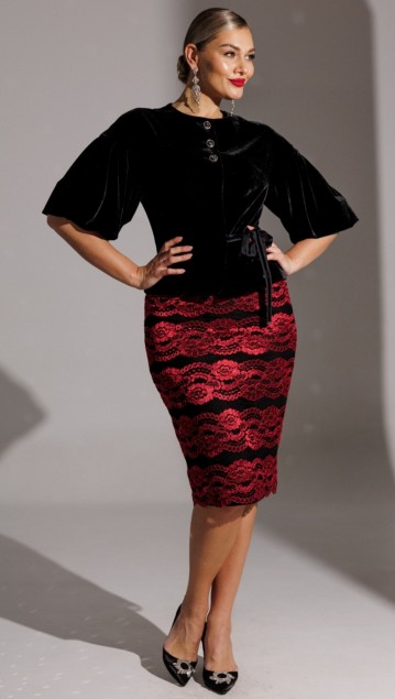 Мода Юрс Костюм 25-2623 Красный фото 4