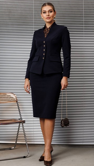 Мода Юрс Комплект 25-2808 Синий цветы 