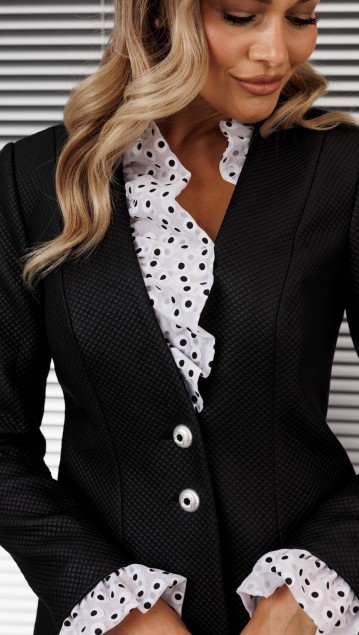 Мода Юрс Комплект 25-2838 Черный + горох фото 6