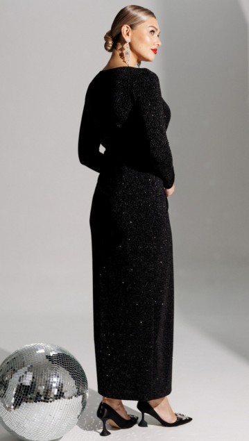 Мода Юрс Платье 25-2879 Черный фото 5