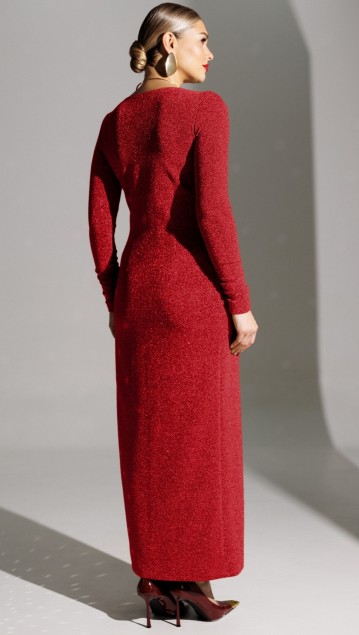 Мода Юрс Платье 25-2879 Красный фото 5