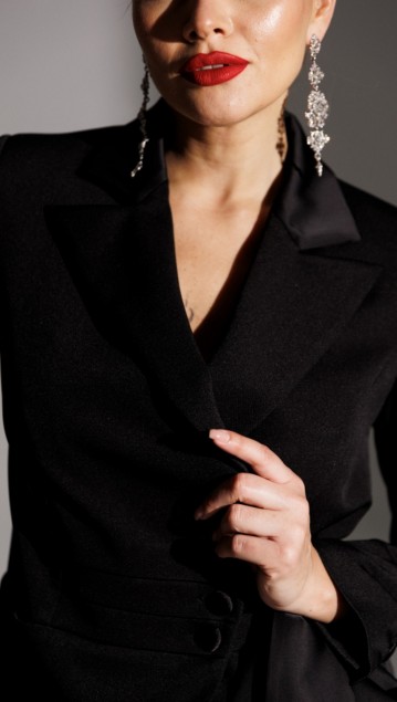 Мода Юрс Костюм 25-2938 Черный фото 5