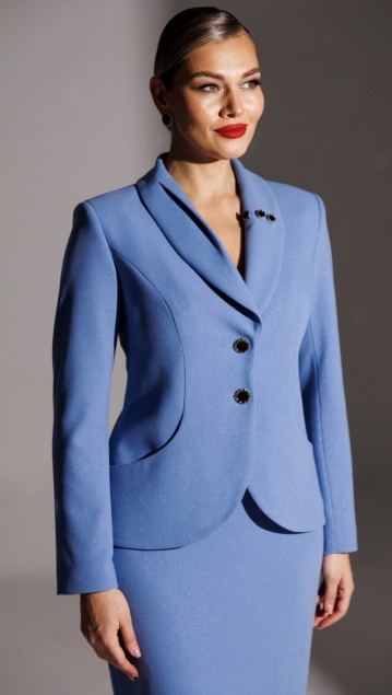 Мода Юрс Костюм 25-2942 Голубой фото 4