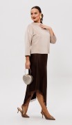 Мублиз Костюм 302 Бежевый + шоколад фото 2