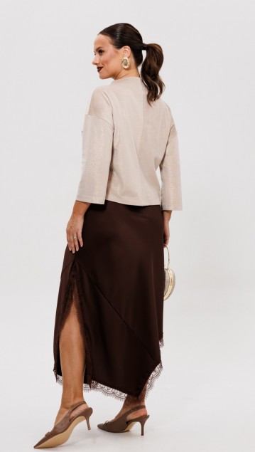 Мублиз Костюм 302 Бежевый + шоколад фото 5