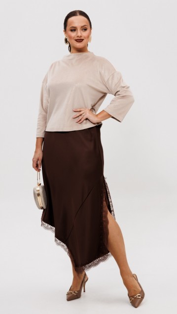 Мублиз Костюм 302 Бежевый + шоколад фото 3