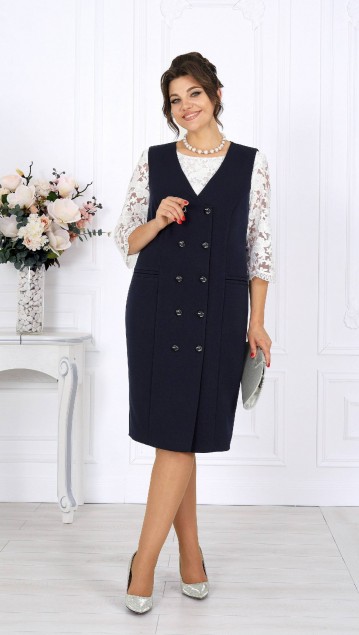 NINELE Сарафан 7443 Синий 