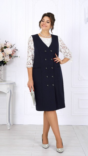 NINELE Сарафан 7443 Синий фото 3