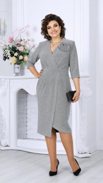 NINELE Платье 7499 Серебро фото 5