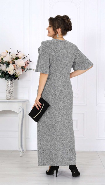 NINELE Платье 7509  Серебро фото 5