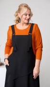 Romanovich Платье 1-2353 Чёрный/оранжевый фото 4