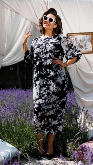 Romanovich Платье 1-2442 Белые цветы фото 2