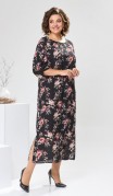 Romanovich Платье 1-2442 Чёрный/цветы фото 3