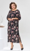 Romanovich Платье 1-2442 Чёрный/цветы фото 4
