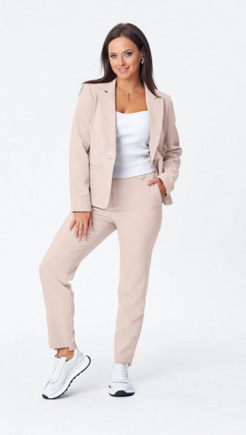 Vilena fashion Костюм 1003 кремовый 