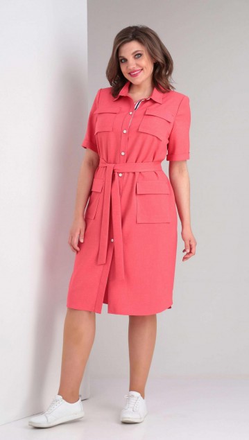 Vilena fashion Платье 805 коралл 