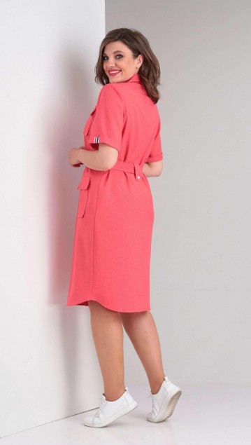 Vilena fashion Платье 805 коралл фото 4