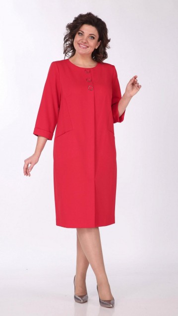 Vilena fashion Платье 842 красный 