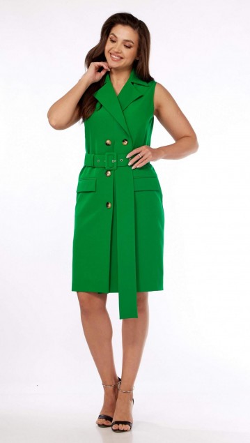 Vilena fashion Платье 856 зеленый фото 2