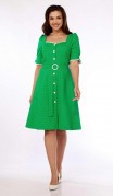 Vilena fashion Платье 892 зеленый в горох фото 3