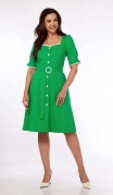Vilena fashion Платье 892 зеленый в горох фото 6