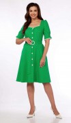 Vilena fashion Платье 892 зеленый в горох фото 2