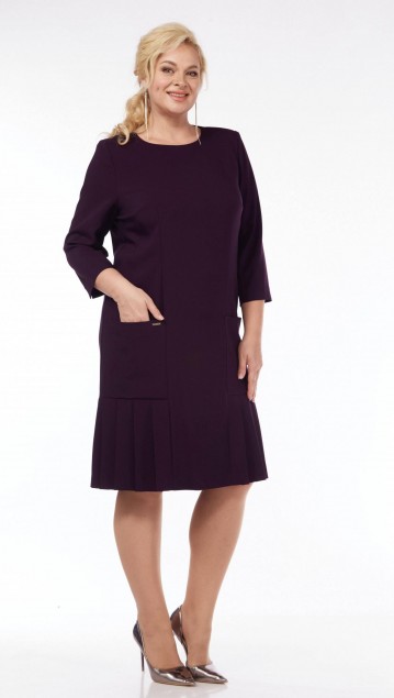 Vilena fashion Платье 897 баклажан фото 5