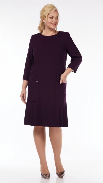 Vilena fashion Платье 897 баклажан фото 2