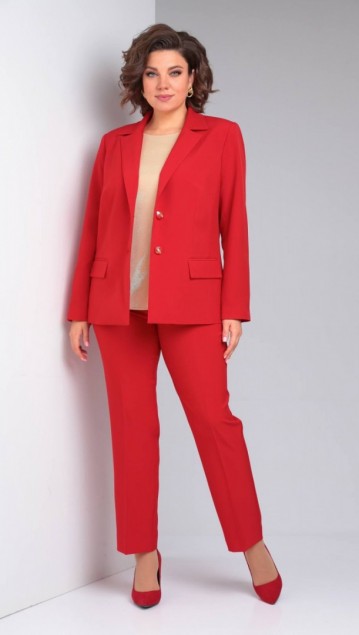 Vilena fashion Костюм 917 красный 
