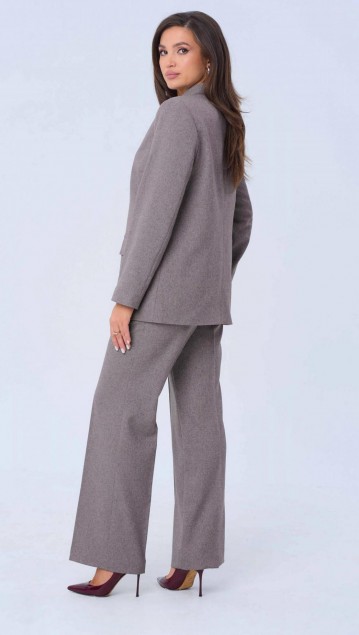 Vilena fashion Костюм 978 серо-розовый фото 3